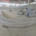 牡丹江 芝麻白异形坐凳，自然面光面弧形加工
