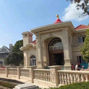 牡丹江 黄金麻花岗岩欧式别墅