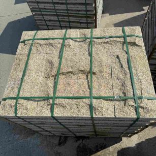 牡丹江 黄金麻花岗岩石材自然面蘑菇石成品