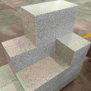 牡丹江 白麻花岗岩荔枝面地铺石