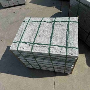 牡丹江 白麻花岗岩石材自然面蘑菇石成品