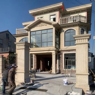 牡丹江 黄金麻花岗岩荔枝面别墅外墙干挂私家专属