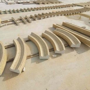 牡丹江 黄金麻花岗岩别墅线条