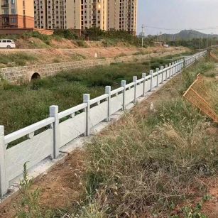 牡丹江 白麻河道栏杆效果展示图