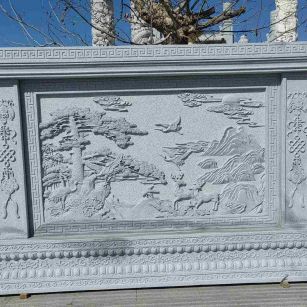 牡丹江 芝麻白大型照壁，屏风，影壁
