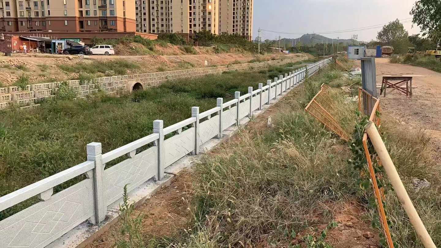 牡丹江 白麻河道栏杆效果展示图