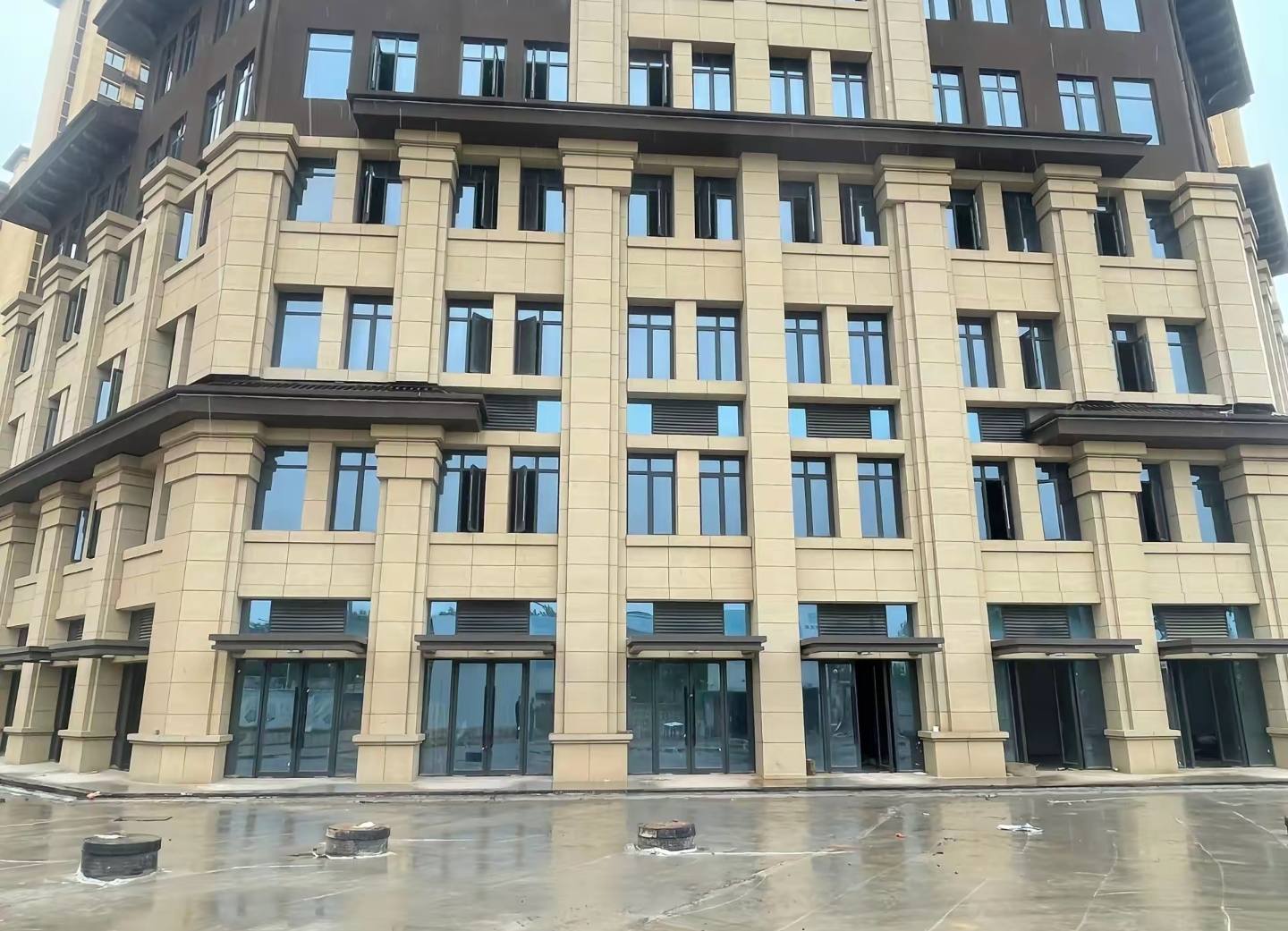 牡丹江 黄金麻花岗岩荔枝面小区外墙干挂