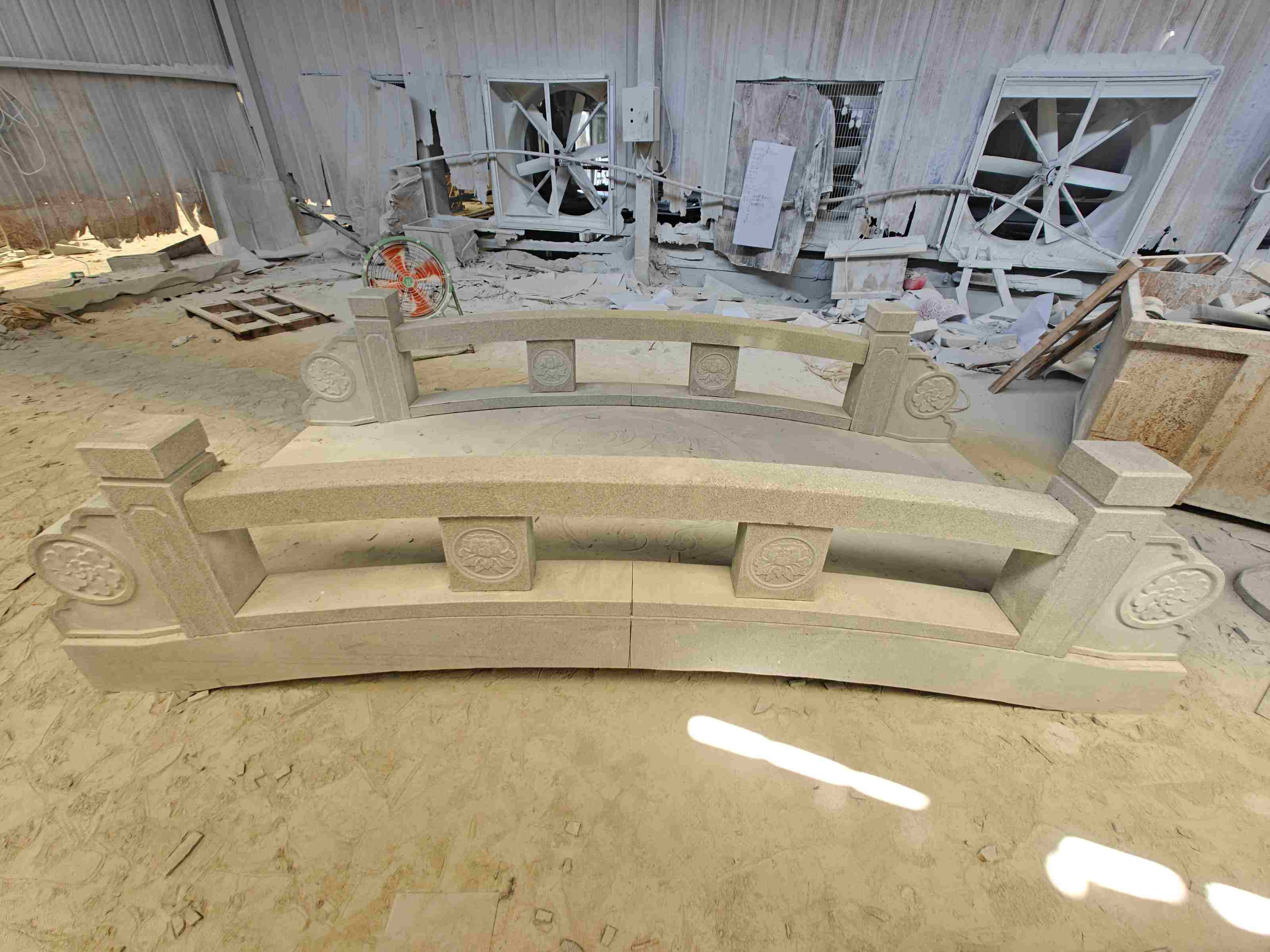 牡丹江 芝麻灰花岗岩异形加工-拱桥，石桥