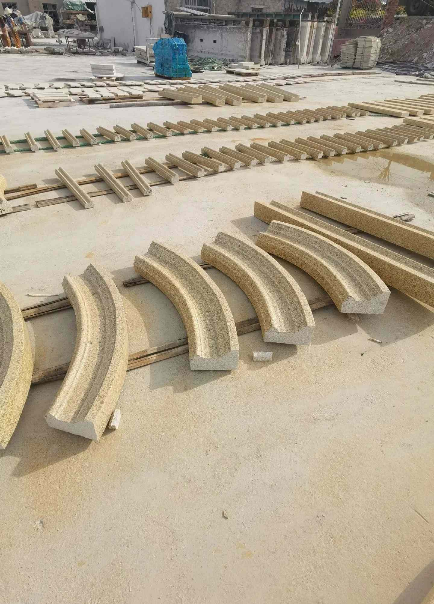 牡丹江 黄金麻花岗岩别墅线条