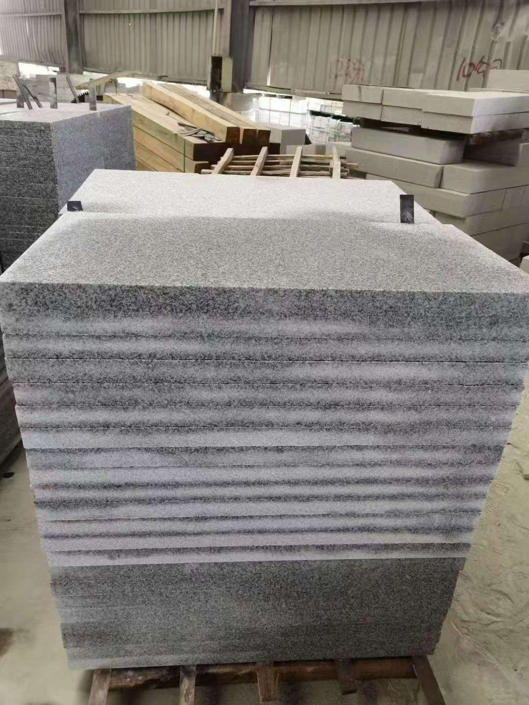 牡丹江 芝麻白5公分火烧地铺成品，900*400，规格可定制