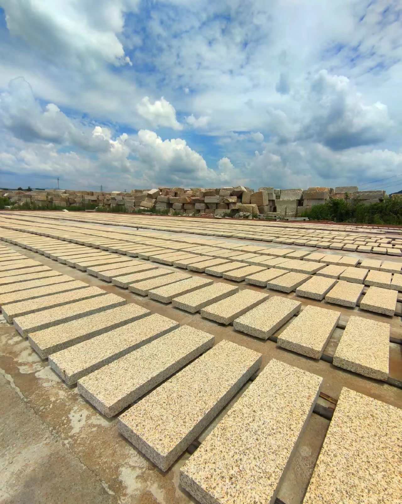 牡丹江 黄金麻花岗岩荔枝面地铺石防护中