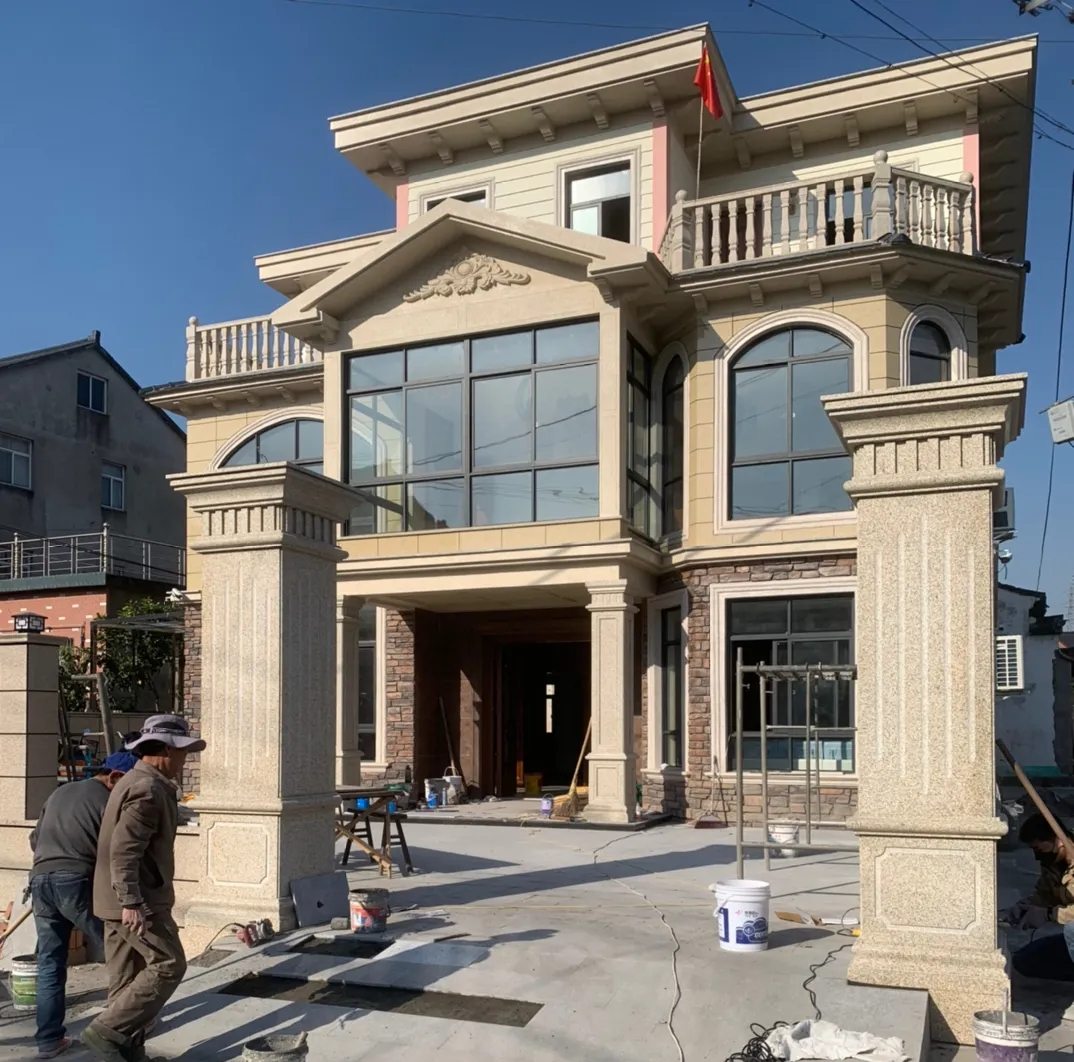 牡丹江 黄金麻花岗岩荔枝面别墅外墙干挂私家专属